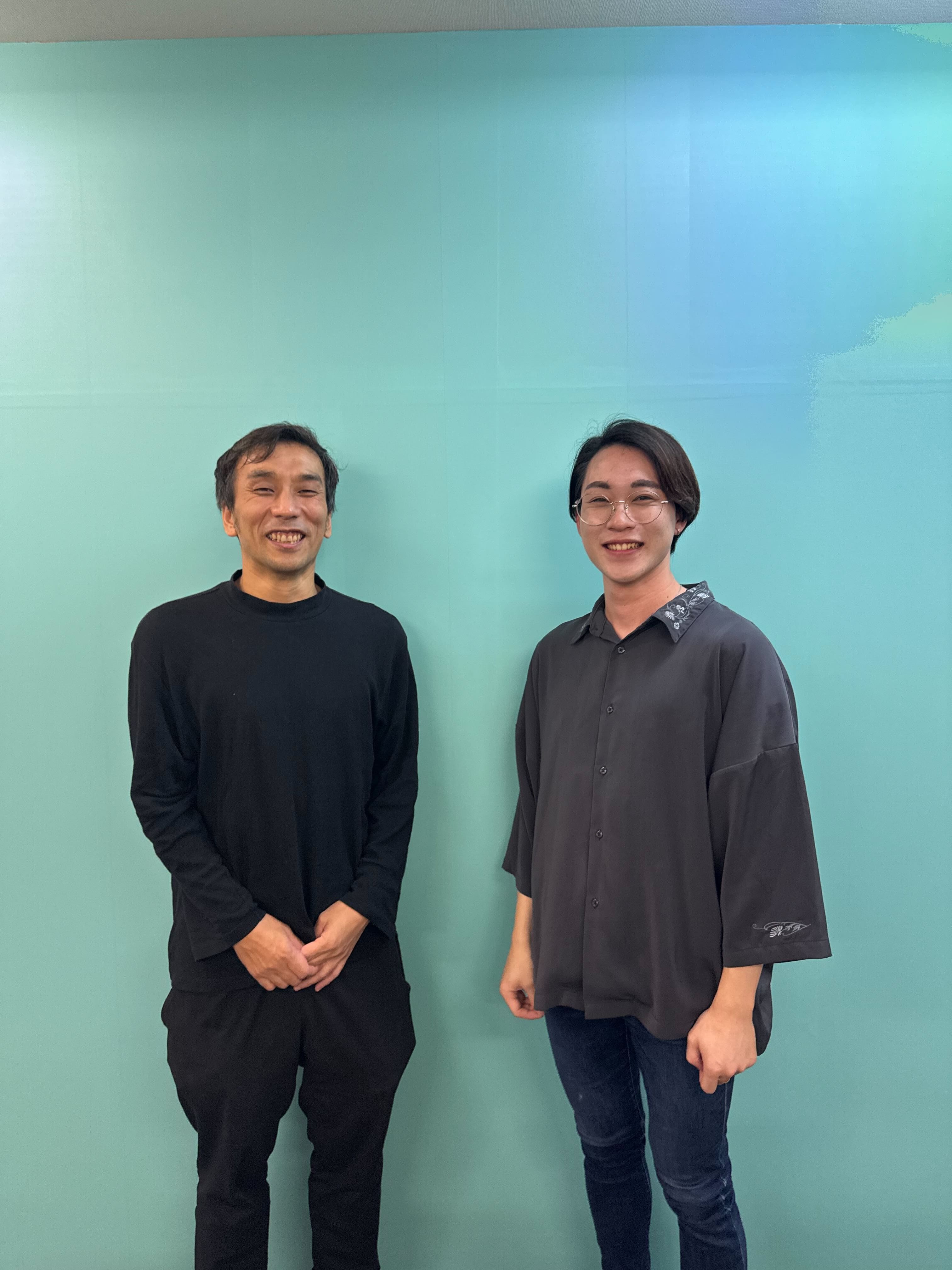 宇留嶋氏（左）と山本氏（右）