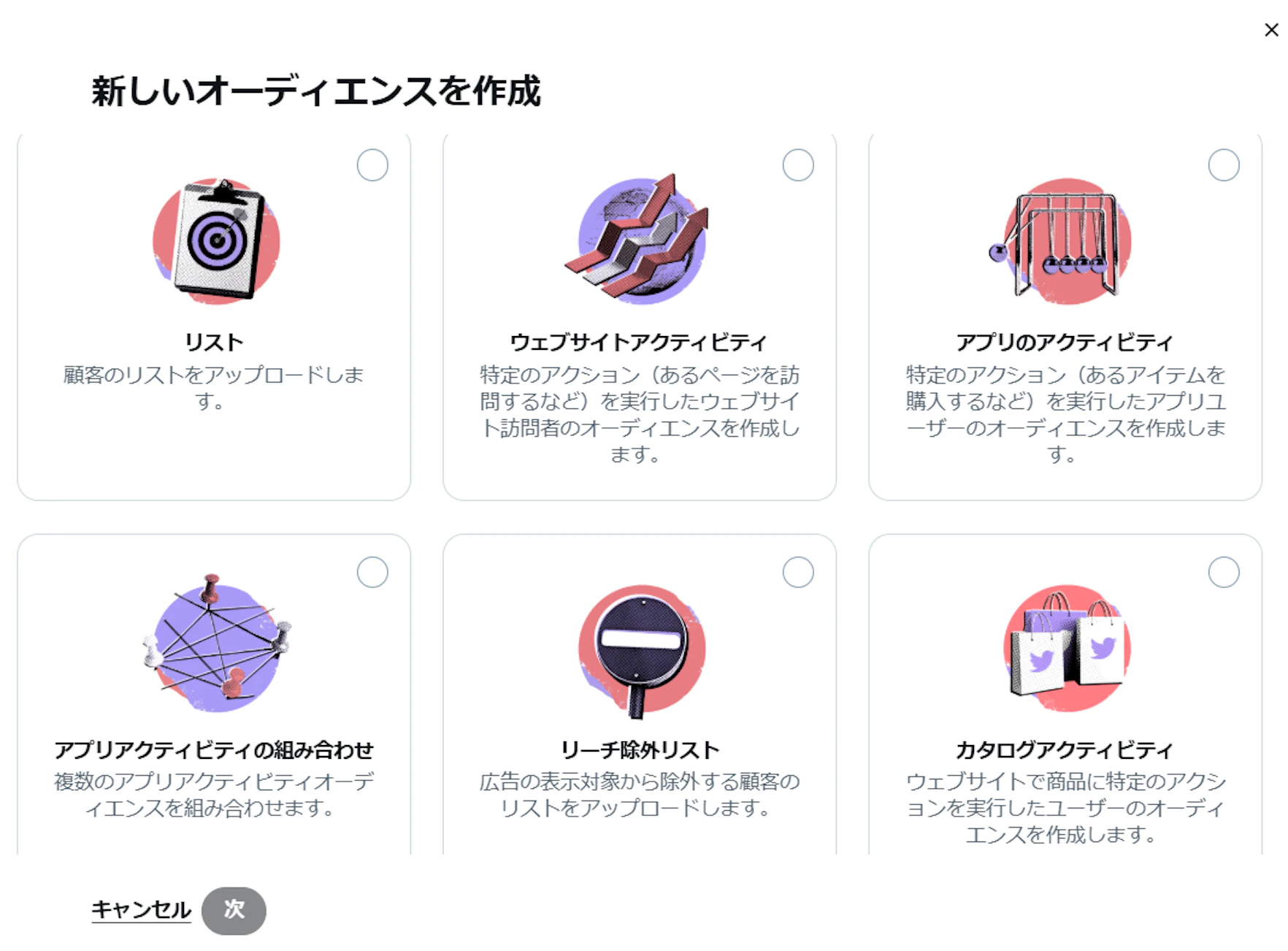X広告での設定方法
