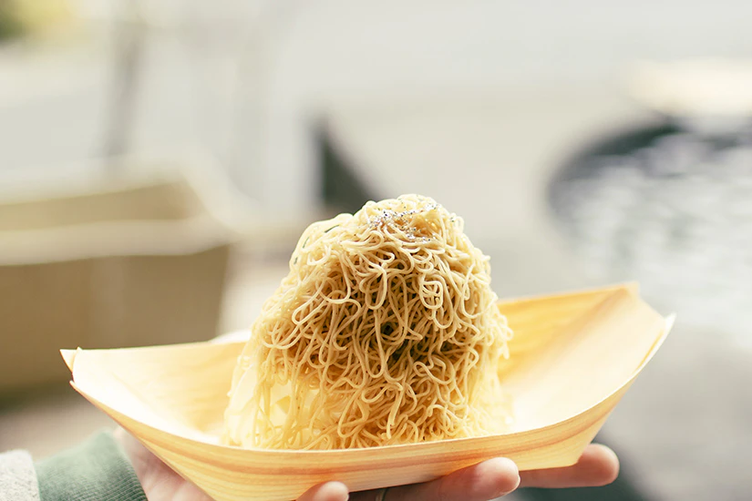 福久や 九頭龍餅の口どけモンブランソフトの写真