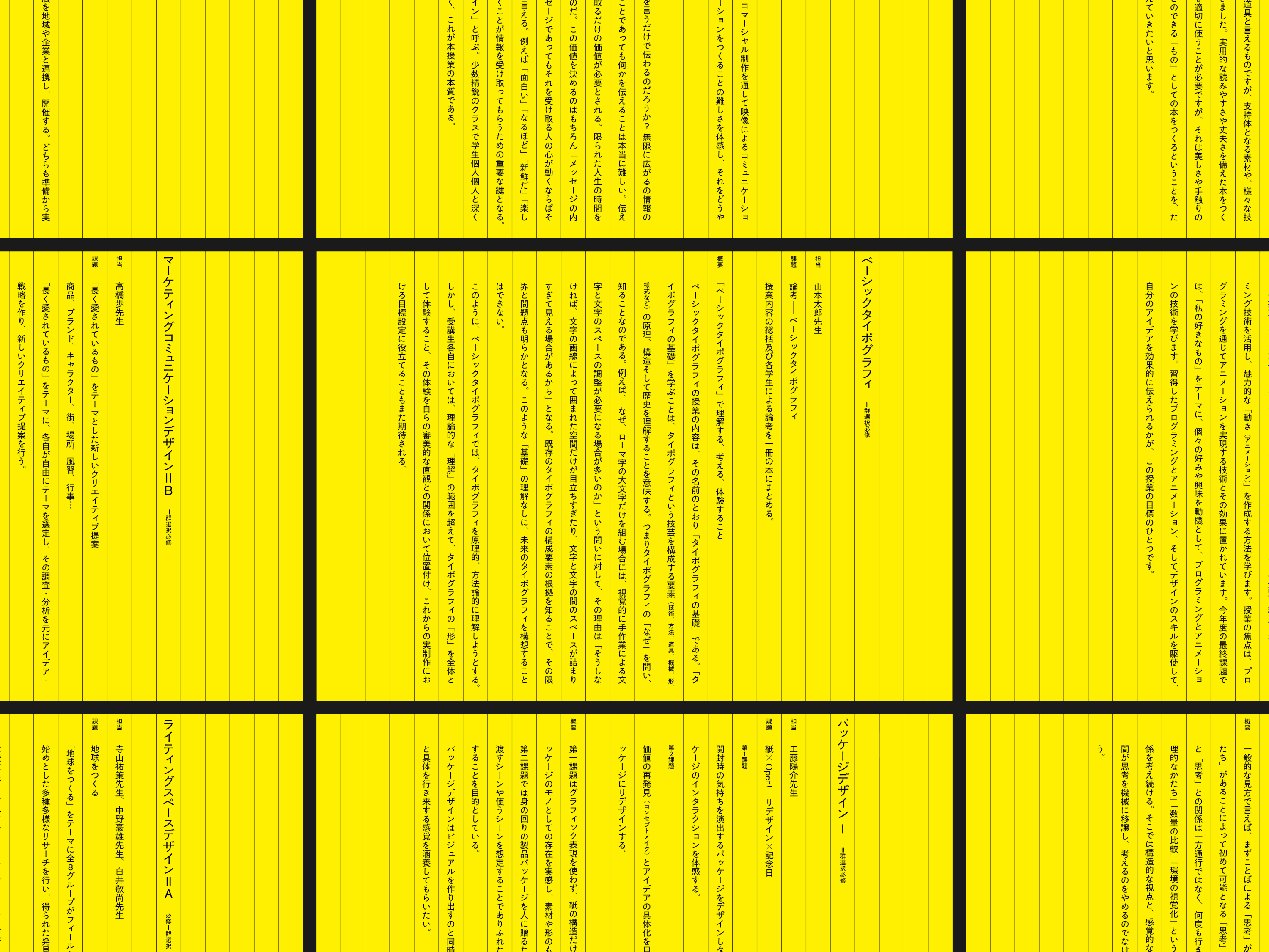 視覚伝達デザイン学科 3年後期授業成果展 • Shunsuke Kudo｜工藤俊祐