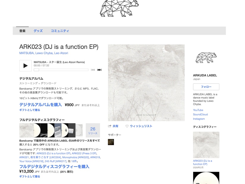 ARK023 (DJ is a function EP) の画像 8
