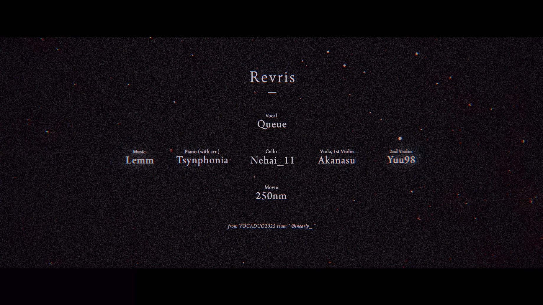 [VocaDuo2025] Revris - Øinearly_