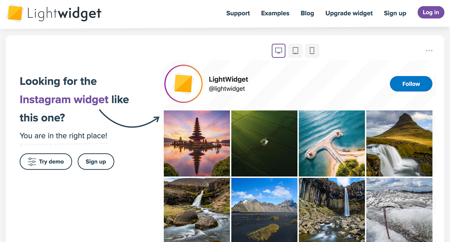 Instagramの投稿一覧をWebサイトに表示できる【LightWidget