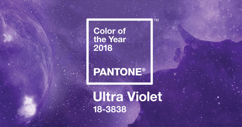 外国　特大　カラー PANTONEが選ぶ2018年の色「Ultra Violet」を使った配色例 | Web
