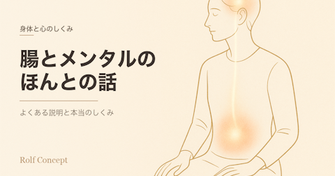 「腸を整えるとメンタルが良くなる」は本当か——よくある説明と、本当のしくみ