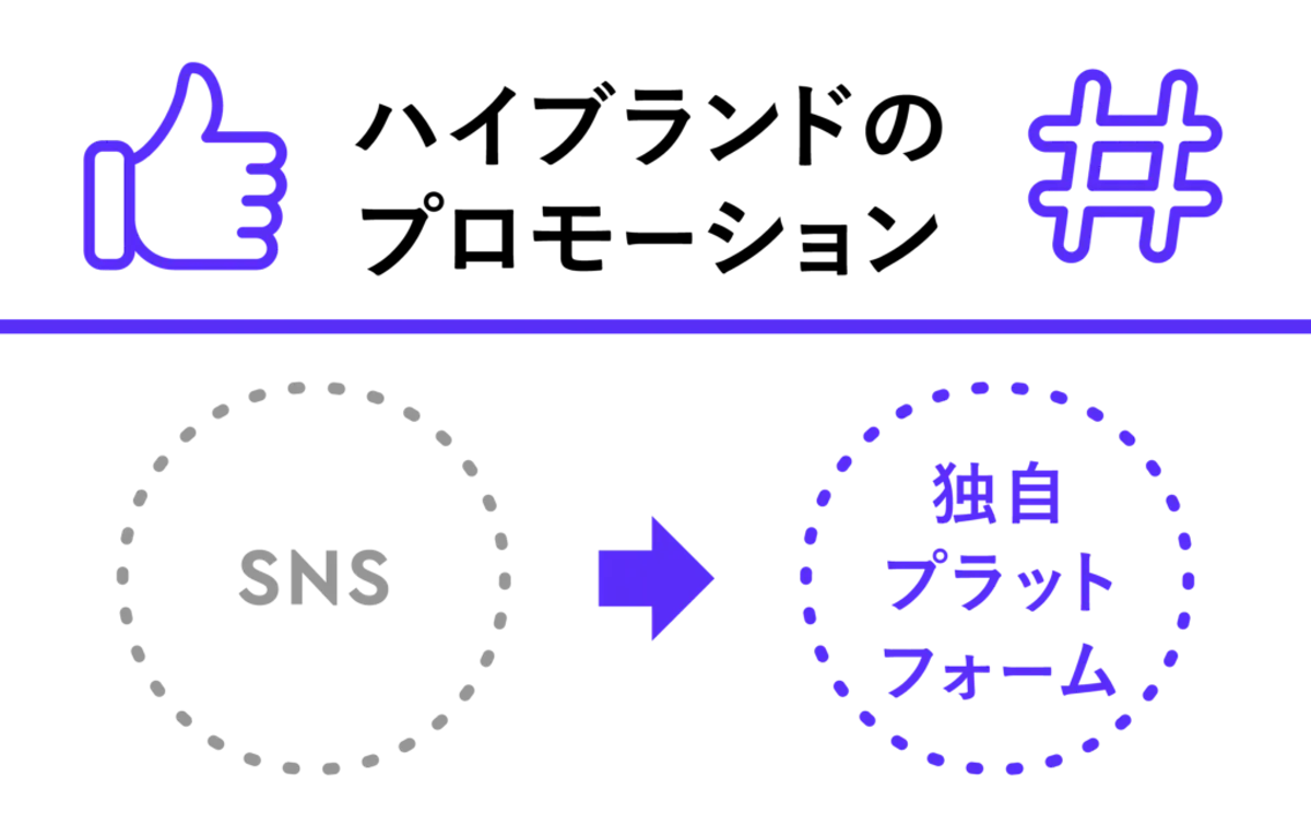 SNS→独自プラットフォーム