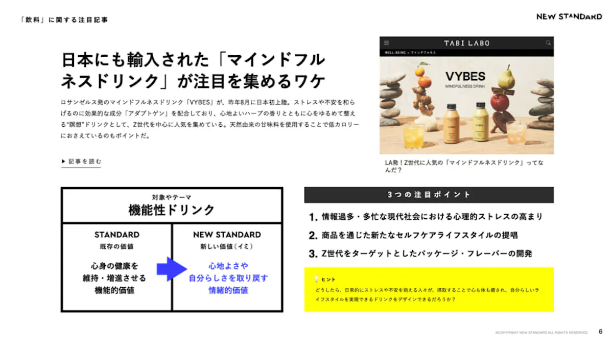 「機能性ドリンク」における、新しい価値(イミ)とは?
