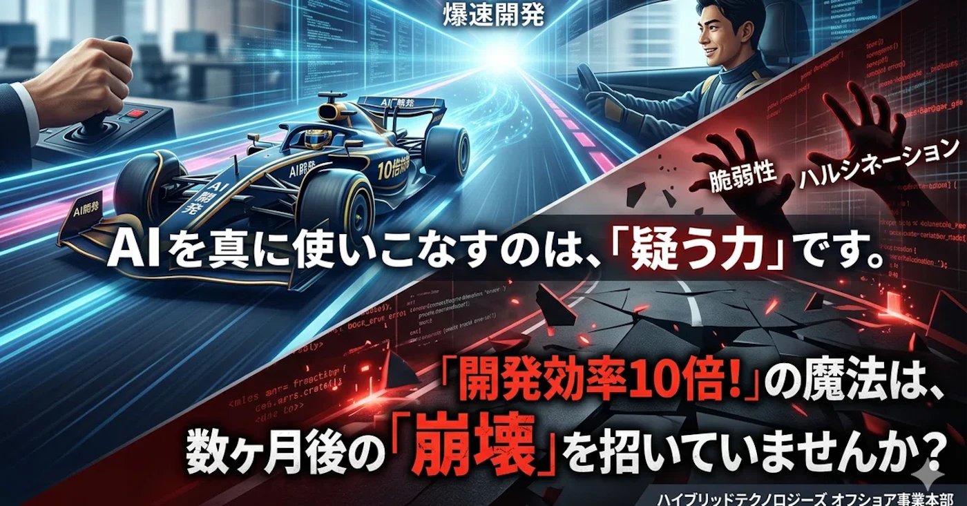 AI導入で技術的負債を増やさないために。ハイブリッドテクノロジーズが考える「堅牢な開発」の条件
