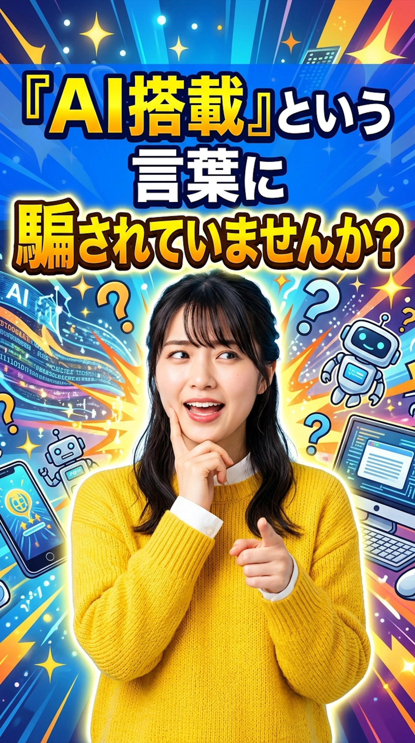 「AI搭載」の言葉に躍らされていませんか?