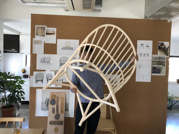 ▲「WR」デザイン検討のためにスタジオ内で製作される1分の1模型