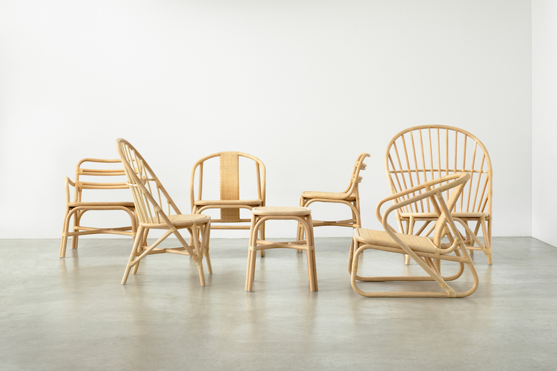 ▲DRILL　DESIGNによるラタン家具のコレクションTOU ／ Photo：Takumi Ota