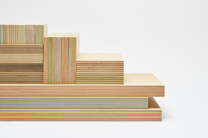 ▲DRILL DESIGNが手がけた合板 Paper-Wood ／Photo：Ryokan Abe