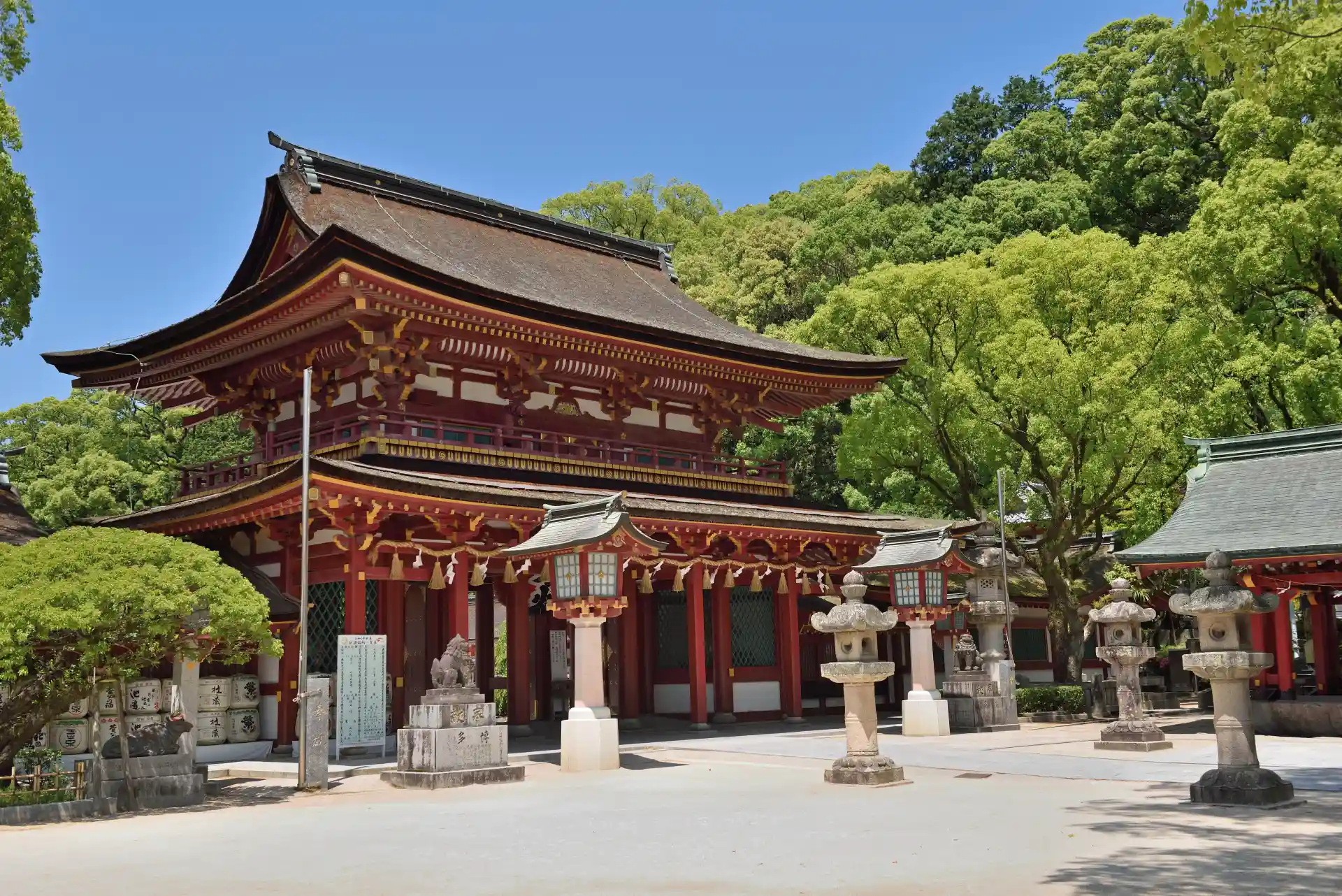 Dazaifu Tenmangu Shrine in Fukuoka, dedicated to learning and scholarship