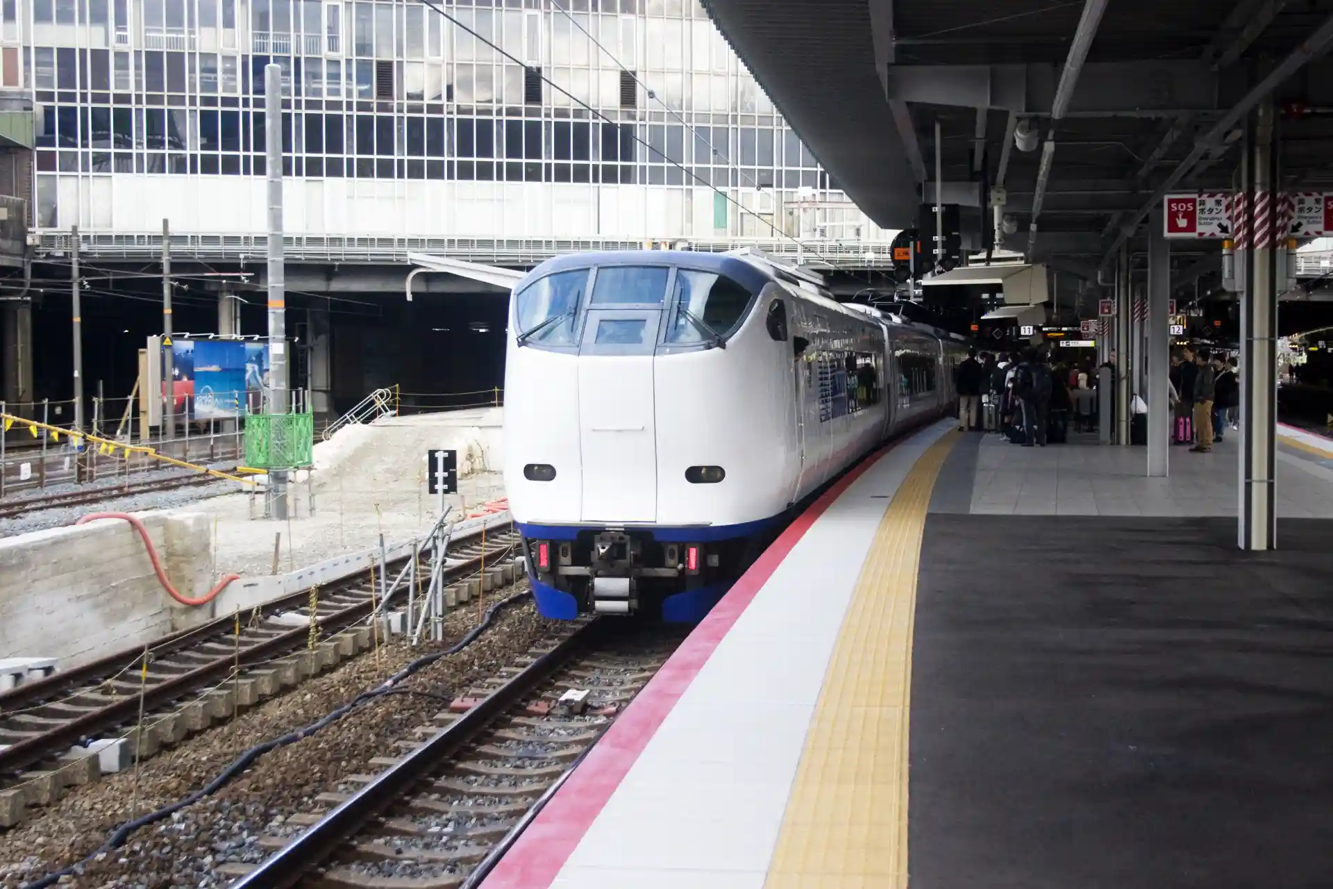 JR Limited Express Haruka at Shin-Osaka Station, a direct train service connecting Osaka and Kansai Airport