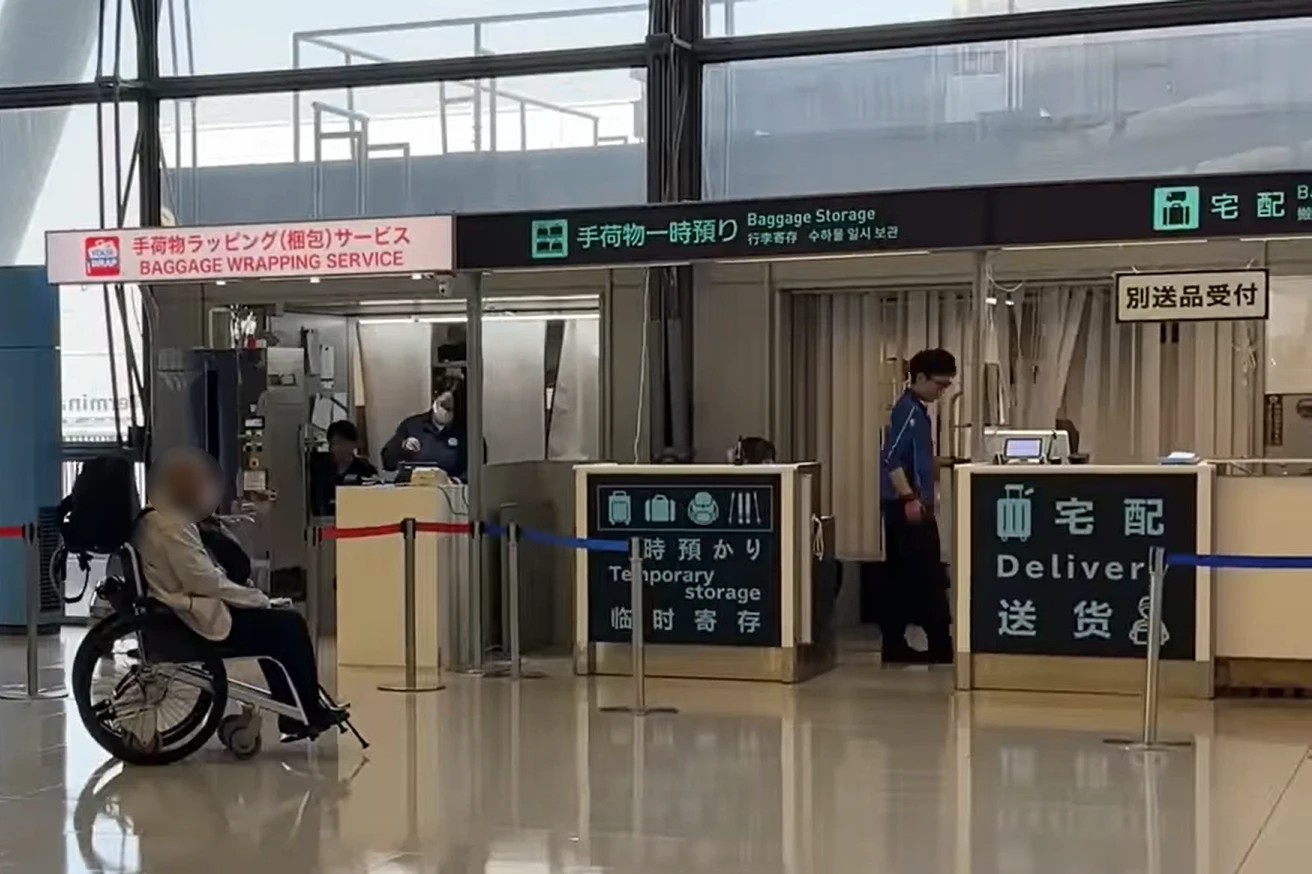 Temporary luggage storage available at Kansai International Airport for convenient travel.