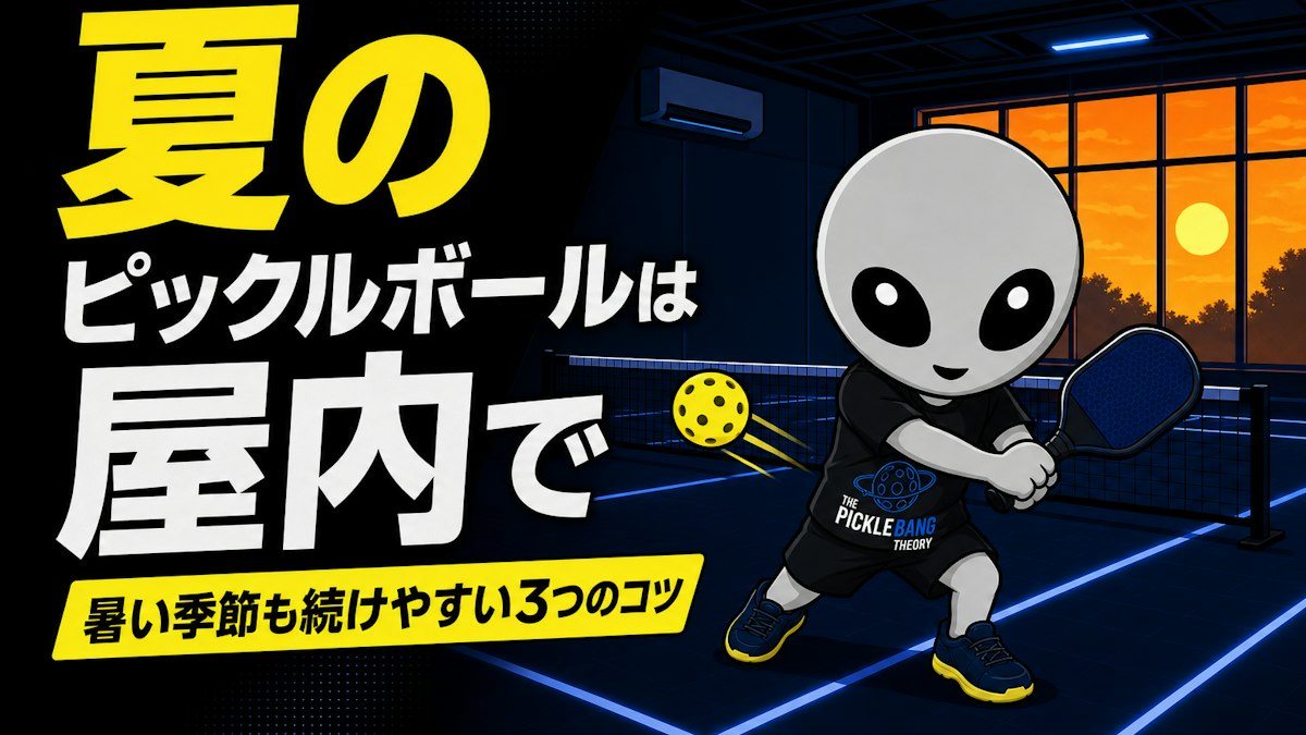 夏のピックルボールは屋内で｜暑い季節も続けやすい3つのコツ | THE