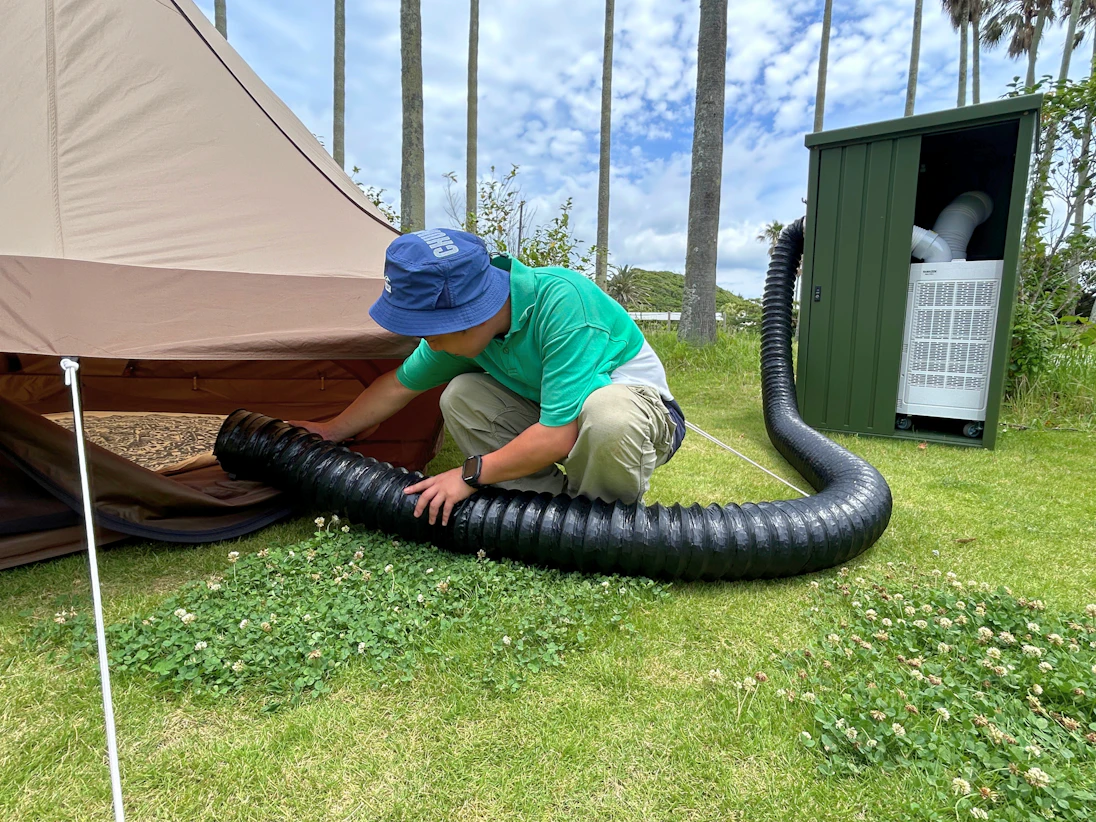 夏のキャンプに「涼」を届ける。「RECAMP」のスポットクーラー付きプラン好評受付中