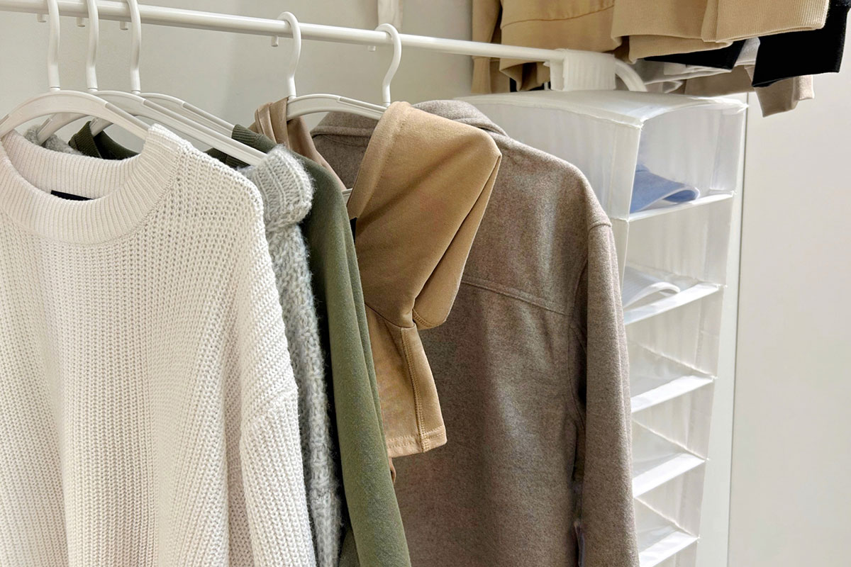 クローゼット収納。