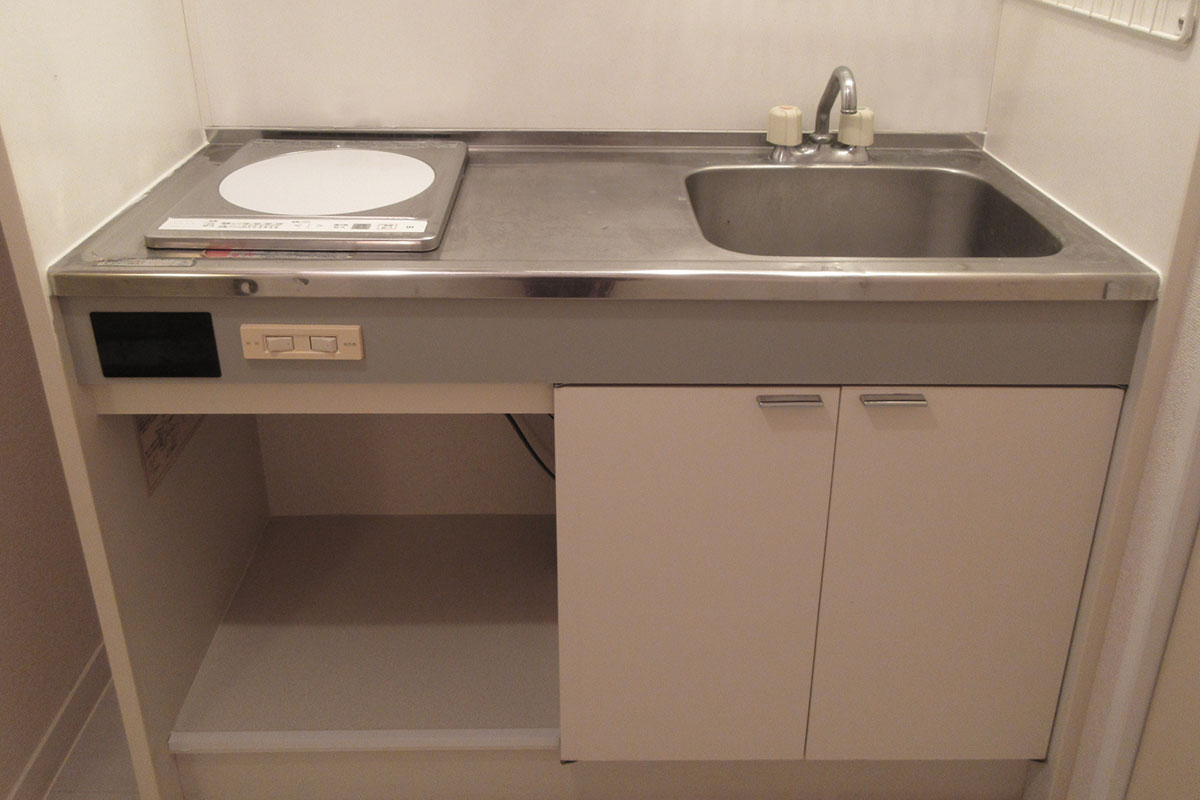 ワンルーム物件のキッチン