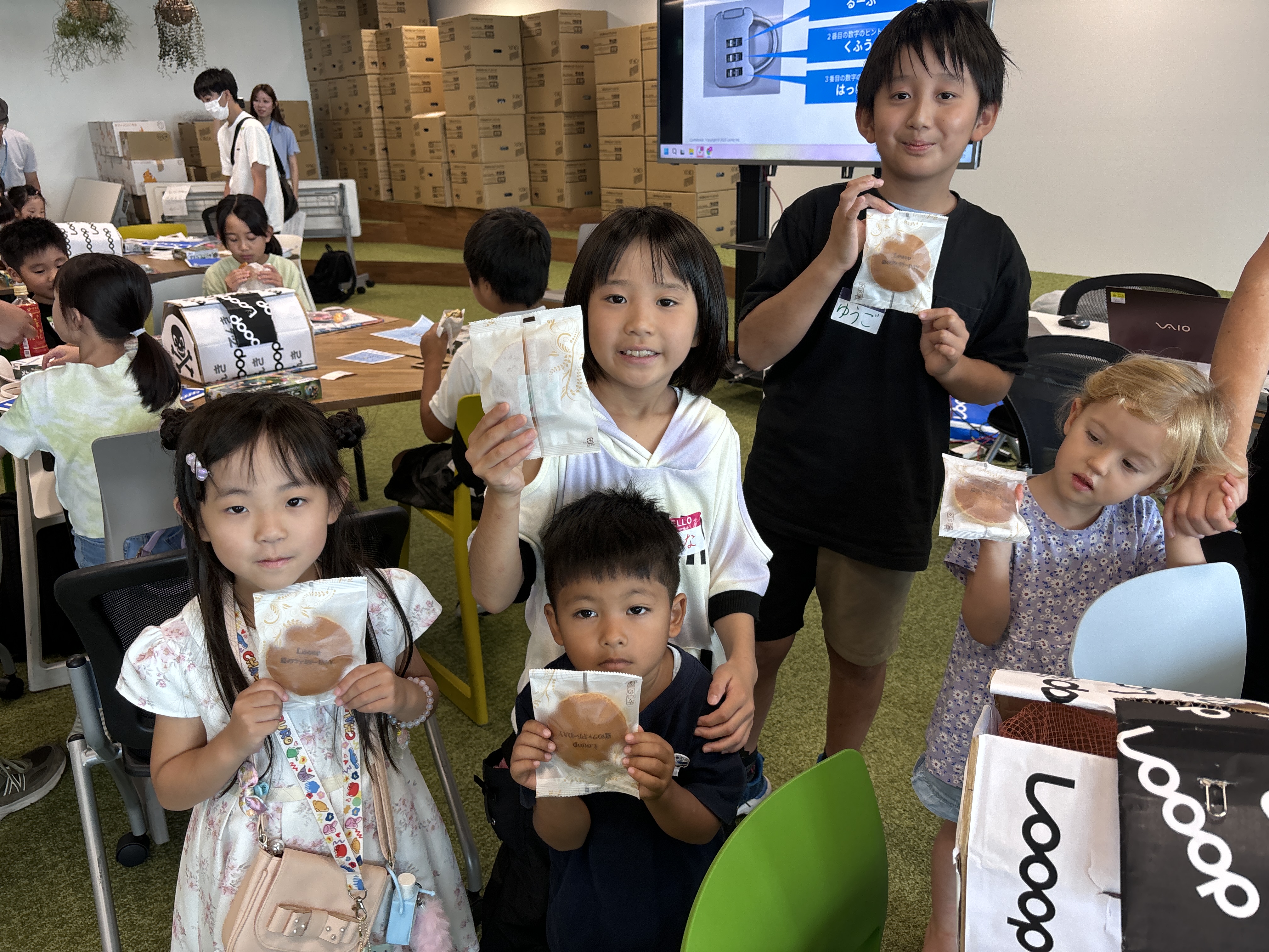 初めて会った子どもたちも年齢差を超えてお友達になっていました