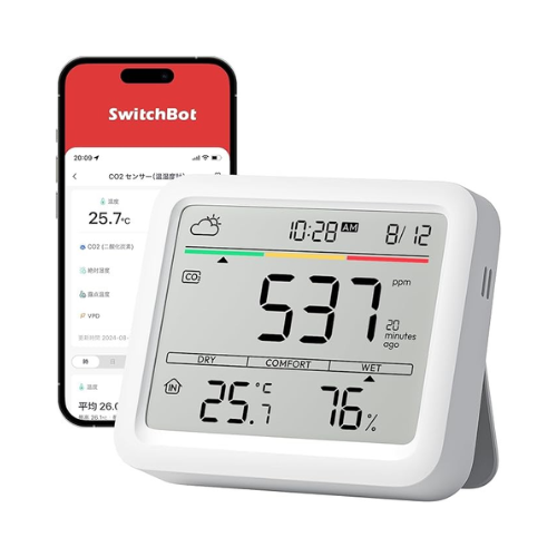 SwitchBot CO2センサー（温湿度計） 商品画像