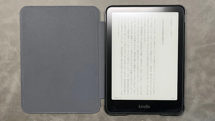 Kindle Paperwhiteカバー装着時