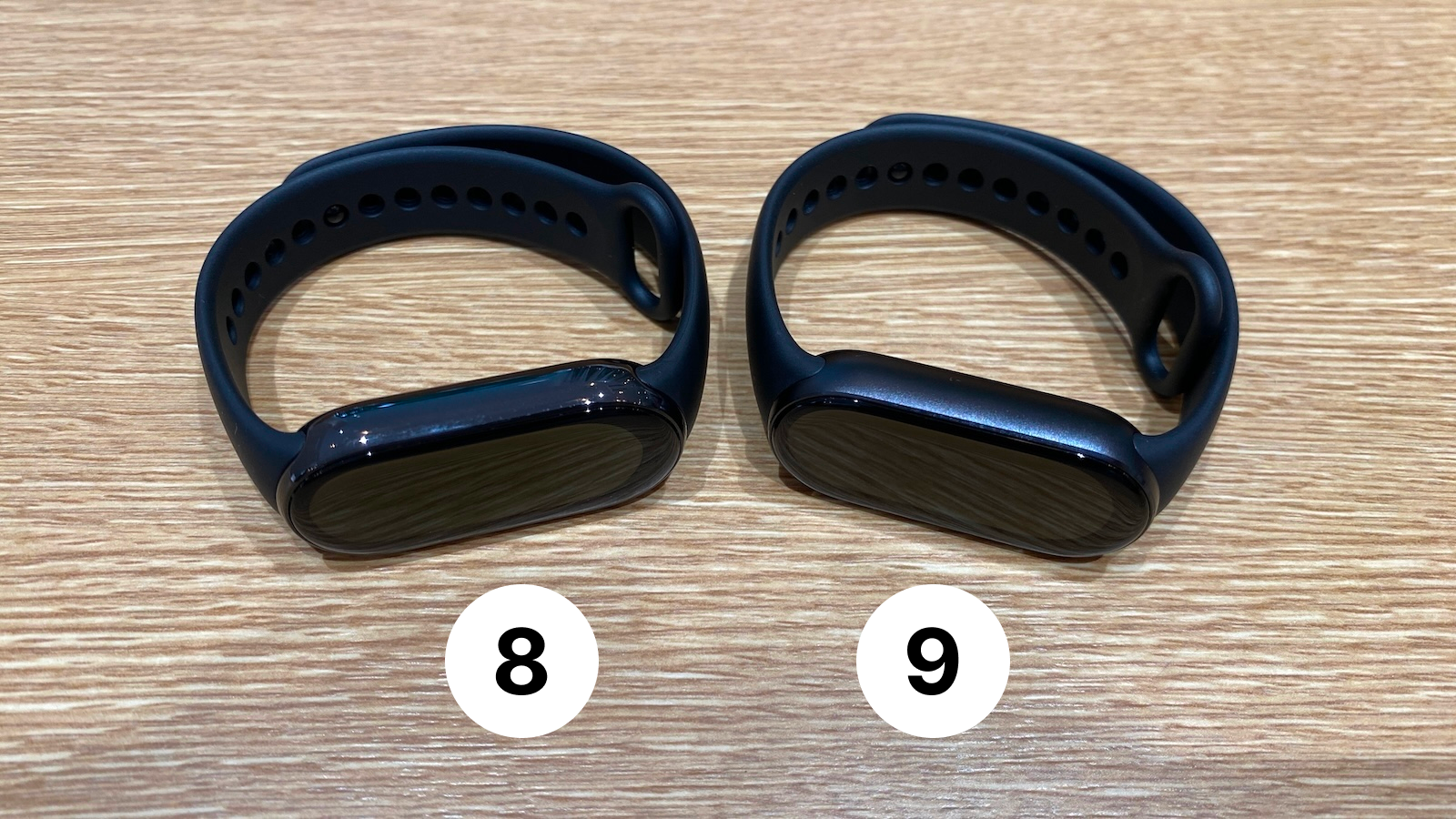 Xiaomi Smart Band 8/9 比較