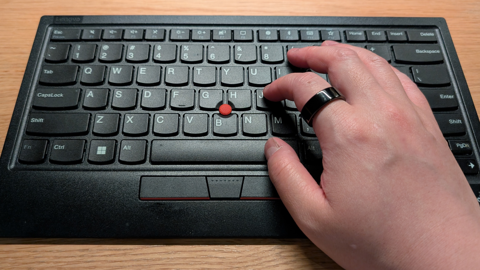 タイピングで邪魔になることは全くない