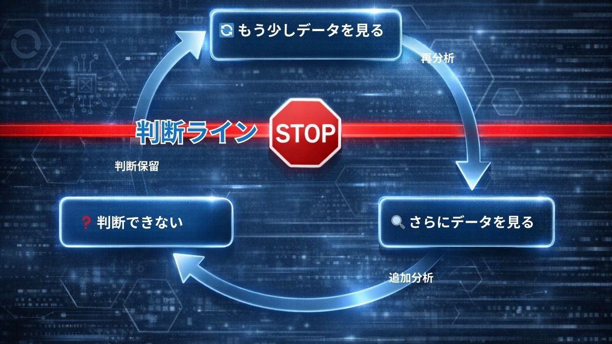 データを見るほど迷い生じる負のサイクルパターン