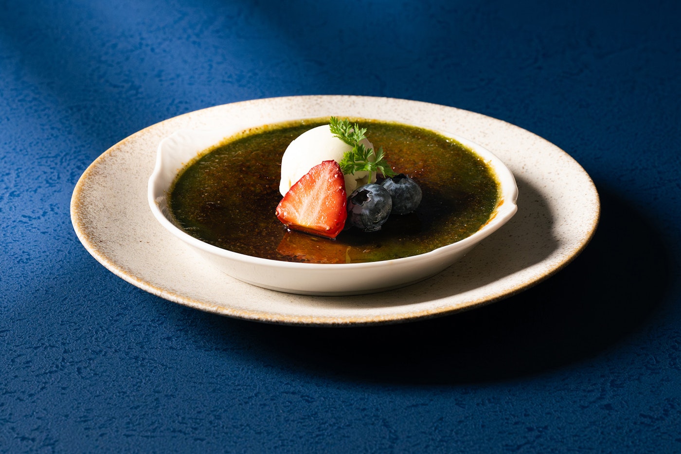 （デザート）抹茶のクレームブリュレ