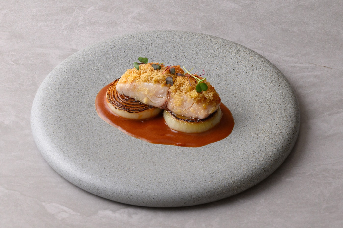 サワラのコンフィとムール貝のフォンダン