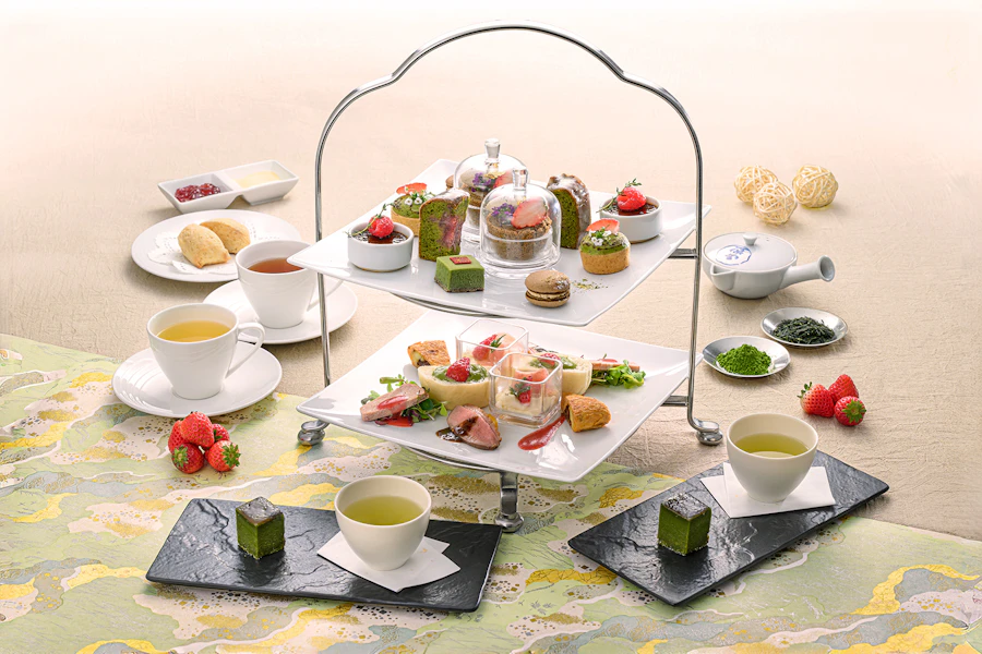 ポム・ダダン アフタヌーンティー “日本茶の香りと苺の彩(いろどり)”【3-4月】