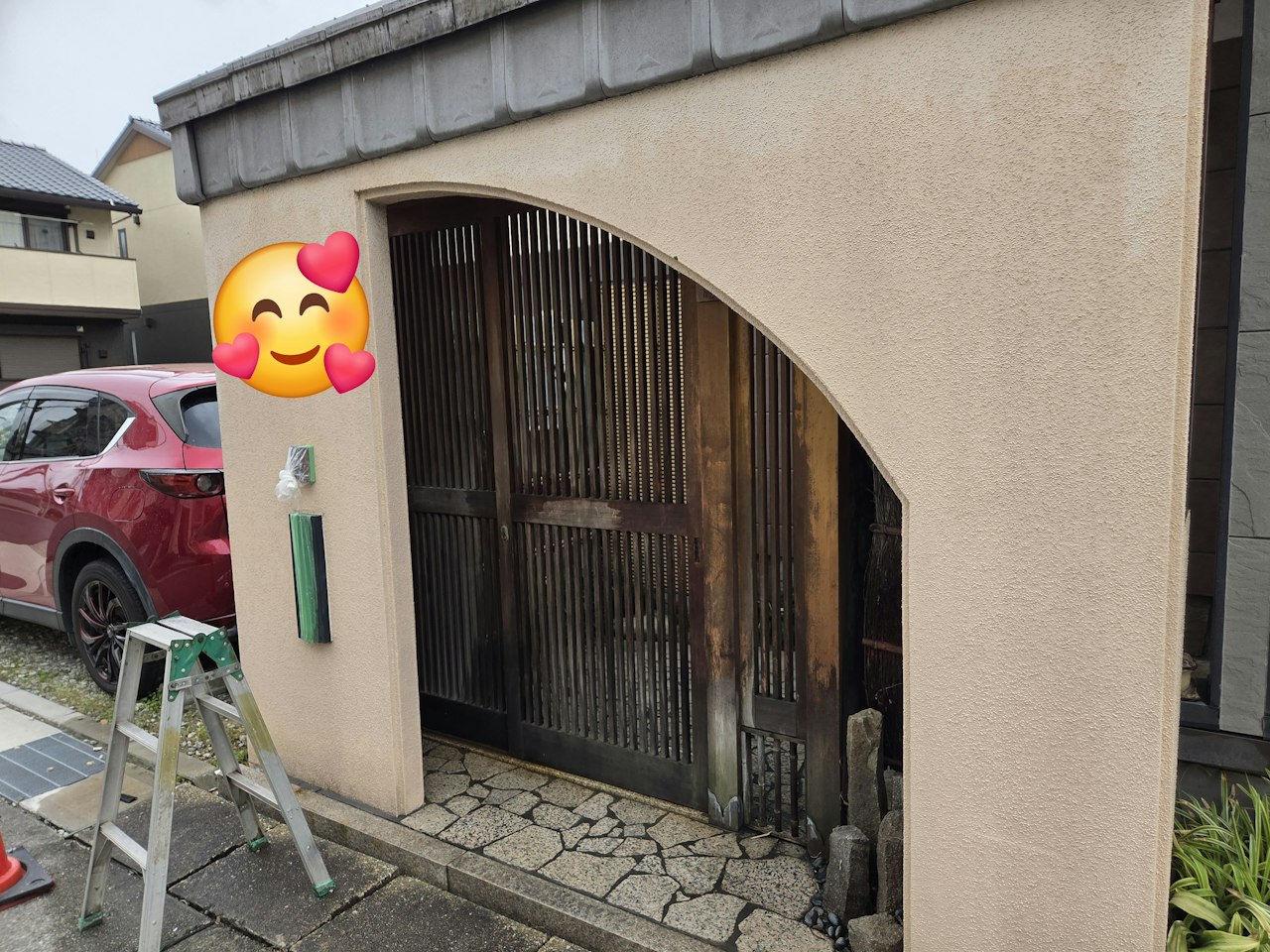 外部玄関施工前