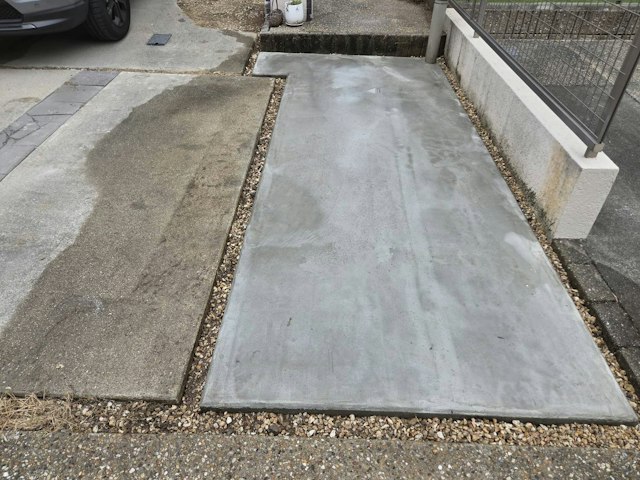 地面修理の施工後