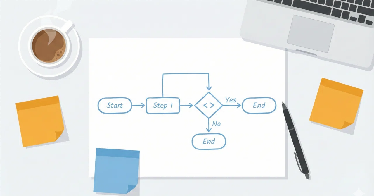 業務フローのわかりやすい書き方｜5ステップと7つのコツ