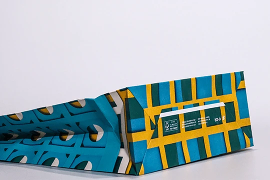 大丸, 一般用（百様図）　底面も含めた全面にパターンが展開されている。