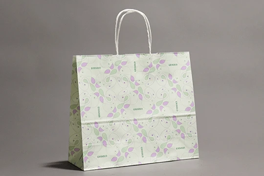 グランデュオ, 一般用 一般用のデザインに紙三本紐の持ち手を採用するのは珍しい