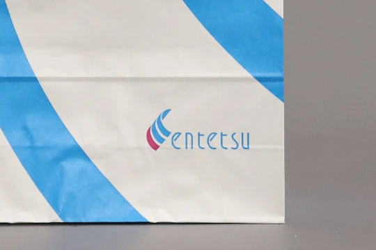 遠鉄百貨店, 一般用 右下に遠鉄グループ共通ロゴ 立体感あるロゴが紙袋上でダイナミックに展開されている