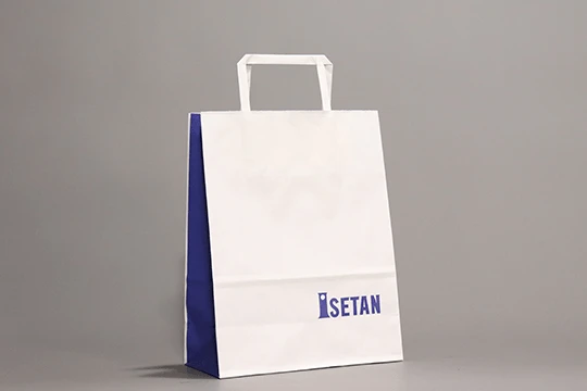 伊勢丹, 弔事用 青一色を用いて刷られている