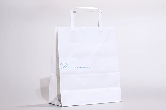 大丸, 一般用, 低単価の売り場やサイズ展開が必要な際に用いられる紙袋。裏には松坂屋の表示があり、共通で使用できるようなデザインとなっている。