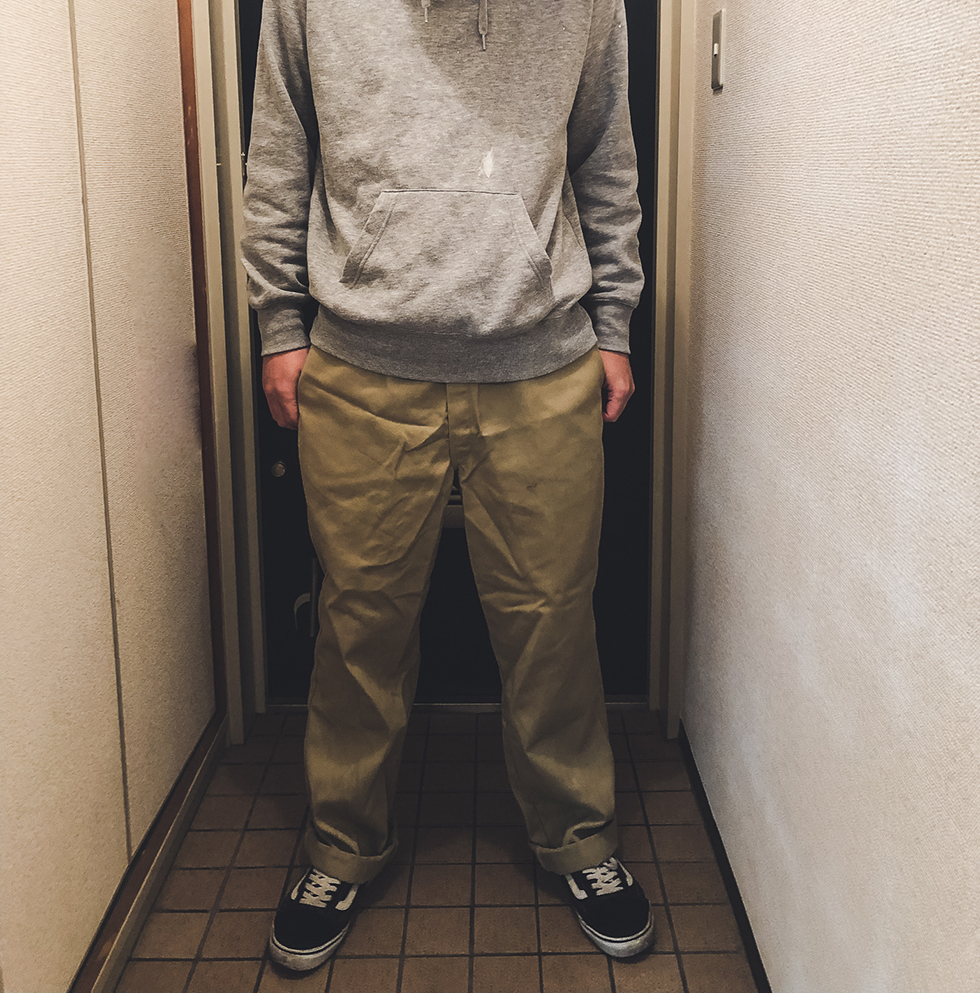 Dickies 874 36インチ 着用イメージ(フロント)