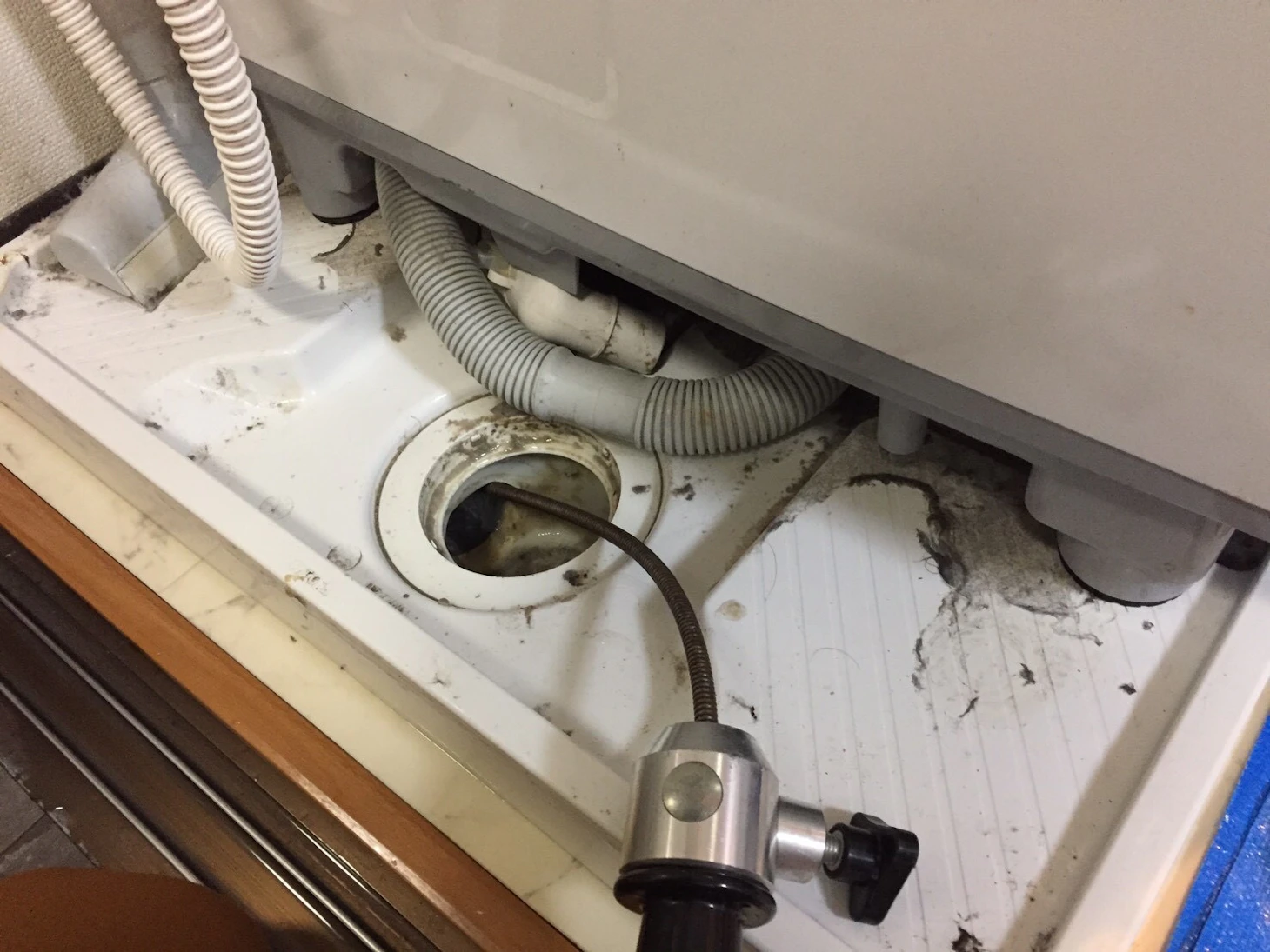 洗濯機の排水が悪い原因とは？お風呂の排水口つまりも関係する？排水管トラブルをプロが解説