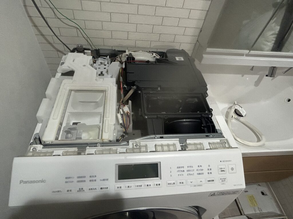 パナソニックドラムの乾燥経路に歯ブラシを落とした時の解決法