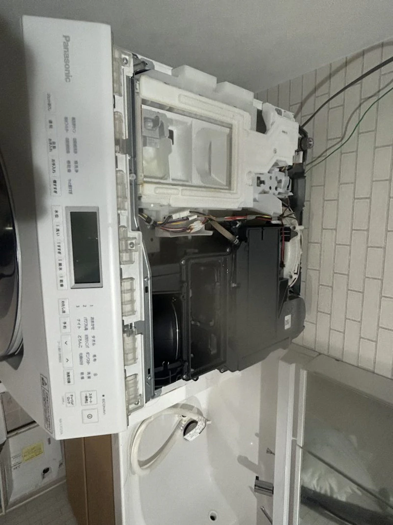 パナソニックドラムの乾燥経路に歯ブラシを落とした時の解決法