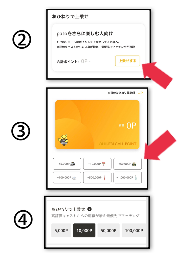 おひねりコールのご利用方法