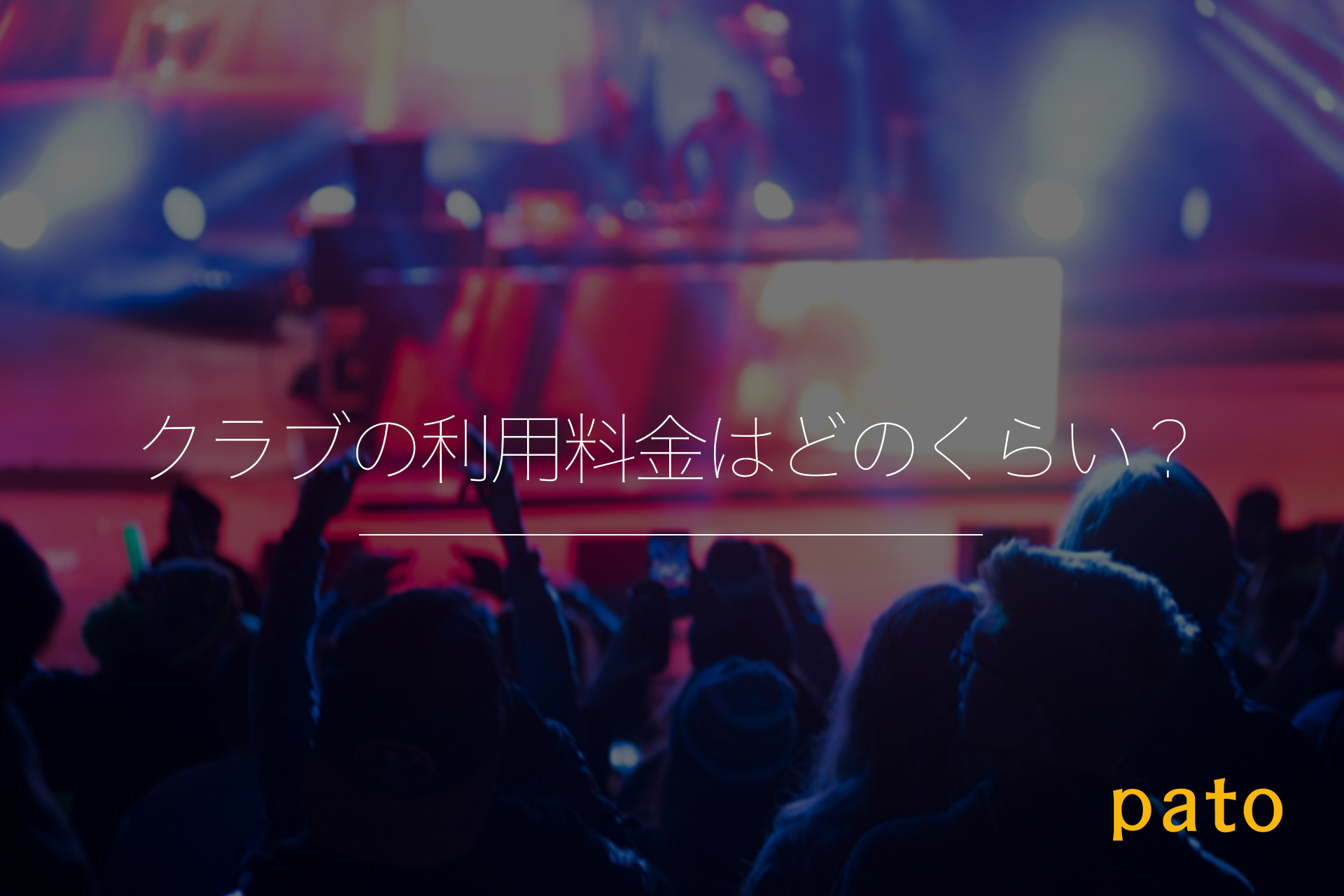 クラブの利用料金はどのくらい