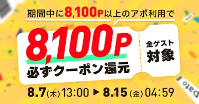 【8月10日はpatoの日】日頃の感謝を込めて還元祭を実施します