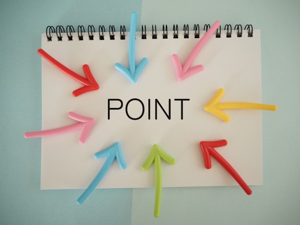 POINTと書かれたノート