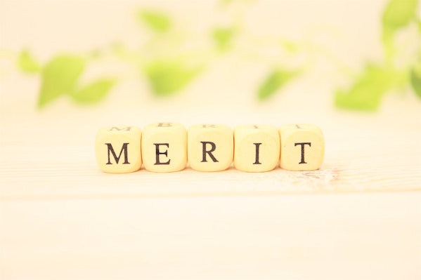 MERITと書かれたブロック