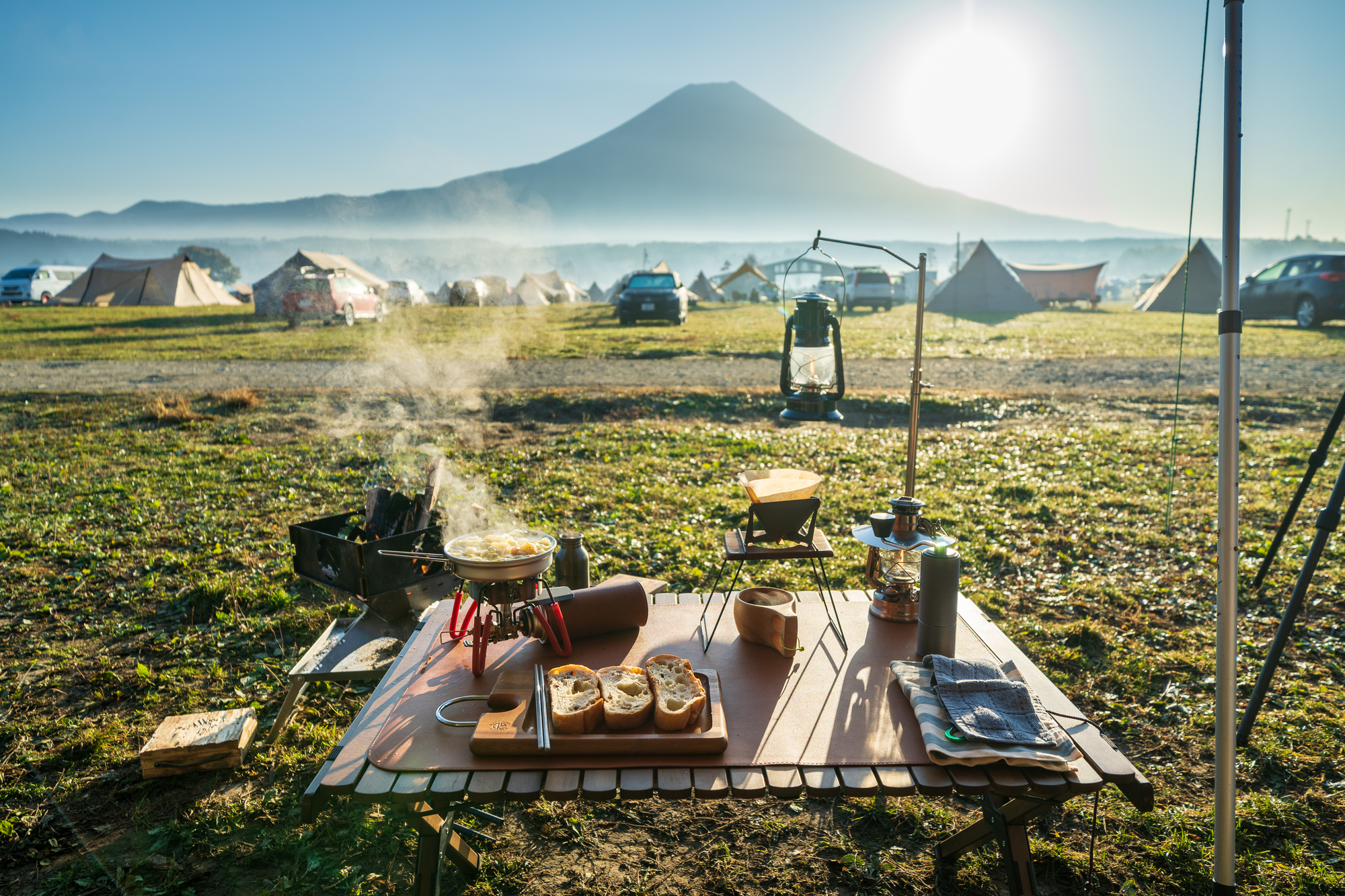 The Sunrise with Mt. Fuji
